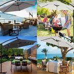 Parasol Zonnescherm Zweefparasol Zwengel 300 of 350cm, Kantelbaar, Nordring 70 Garau, Info@f-cp.nl, Nieuw