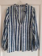 KYRA blauw/witte blouse maat 40, Maat 38/40 (M), Blauw, Ophalen of Verzenden, Zo goed als nieuw
