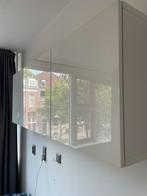 IKEA wit hoogglans wandmeubel, Ophalen, Gebruikt, 25 tot 50 cm, 150 tot 200 cm