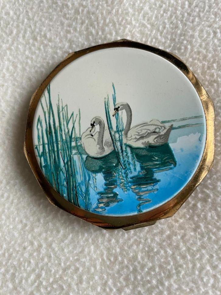 Vintage poederdoos, Antiek en Kunst, Curiosa en Brocante, Ophalen of Verzenden