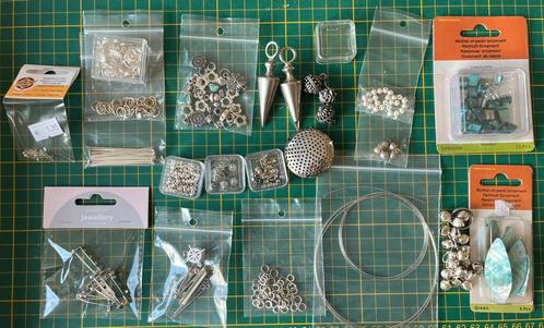 Diverse materialen sieraden maken, metaalwerk, zilver, nylon, Hobby en Vrije tijd, Kralen en Sieraden maken, Nieuw, Overige typen