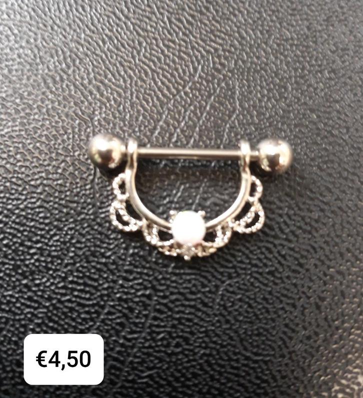 shields 1.6, Sieraden, Tassen en Uiterlijk, Piercings, Nieuw, Overige typen, Overige materialen, Met strass, Ophalen of Verzenden