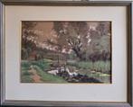 Ger van Vliet - pastel, Antiek en Kunst, Kunst | Schilderijen | Klassiek, Ophalen