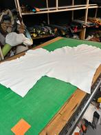 Witte kleur leer 1.5 mm dikte met vlekjes soepel A-108, Hobby en Vrije tijd, Stoffen en Lappen, 120 cm of meer, Wit, Ophalen of Verzenden