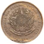 Brazilie - oude 20 Reis 1889 Bronze Star Vintem Pouapado pr, Ophalen of Verzenden, Zuid-Amerika, Losse munt