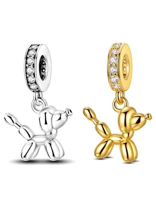 Het Balloon Hondje – Jouw Perfecte Buddy-Bedel!, Sieraden, Tassen en Uiterlijk, Bedels, Nieuw, Overige merken, Zilver, 1 bedel