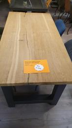 Oud eiken eettafel van 95x200cm, 4,5cm dik, Niet ingevuld, 50 tot 100 cm, Vijf personen of meer, Eikenhout