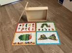 Houten Puzzels Rupsje Nooitgenoeg (4 stuks), 2 tot 4 jaar, 10 tot 50 stukjes, Ophalen of Verzenden, Zo goed als nieuw