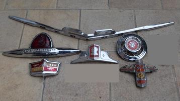Liquidatie 6 emblemen American oldtimer vintage beschikbaar voor biedingen