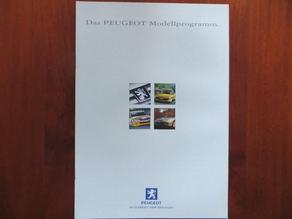 Peugeot Modellprogramm (okt. 1998) 106 206 306 306 Break ea, Ophalen of Verzenden, Nieuw, Peugeot