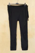 Patrizia Pepe zwarte luchtige overslag pantalon, broek 40 M, Maat 38/40 (M), Zwart, Ophalen of Verzenden, Zo goed als nieuw