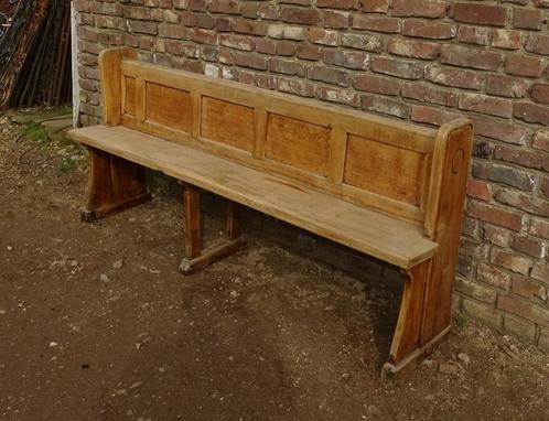 oude eikenhouten kerkbank bank, Antiek en Kunst, Curiosa en Brocante, Ophalen