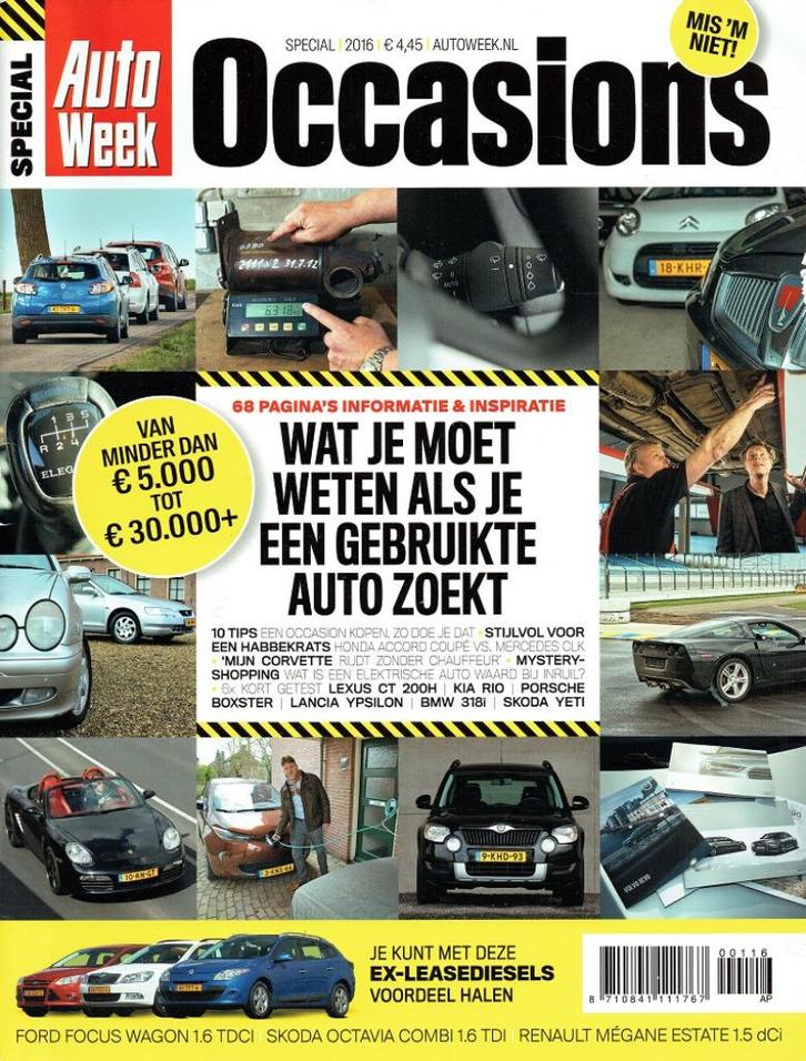 Autoweek Occasions Special 2016 (o.a. Honda Accord Coupé), Boeken, Auto's | Folders en Tijdschriften, Gelezen, Algemeen, Verzenden
