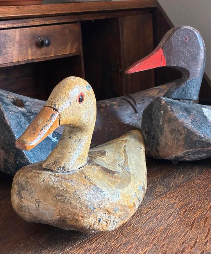 Twee Oude Lokeenden, Antiek en Kunst, Antiek | Overige Antiek, Ophalen of Verzenden