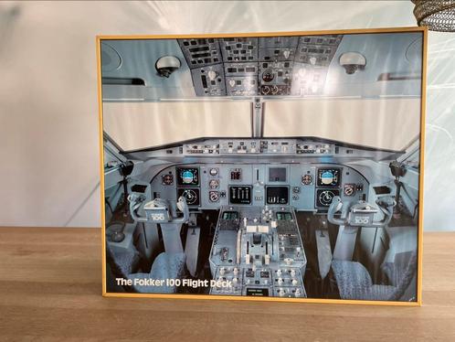 Vintage Fokker 100 Flight Deck poster, Verzamelen, Luchtvaart en Vliegtuigspotten, Gebruikt, Overige typen, Ophalen of Verzenden