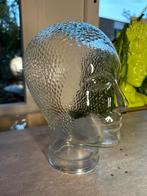 Glazen Hoofd - Decoratief - voor koptelefoon hoed pet, Antiek en Kunst, Curiosa en Brocante, Ophalen of Verzenden