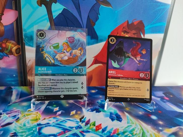 Disney Lorcana - Chapter 9 Superrare en Enchanted, Hobby en Vrije tijd, Verzamelkaartspellen | Overige, Zo goed als nieuw, Meerdere kaarten