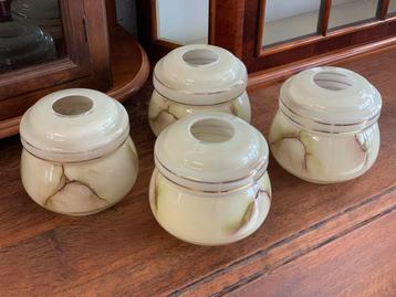 Vintage retro marmer look glazen lamp kapjes beschikbaar voor biedingen