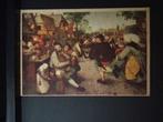 Oude kunst kaart Pieter Breugel Boerendans, Verzenden, 1940 tot 1960, Ongelopen, Overige thema's