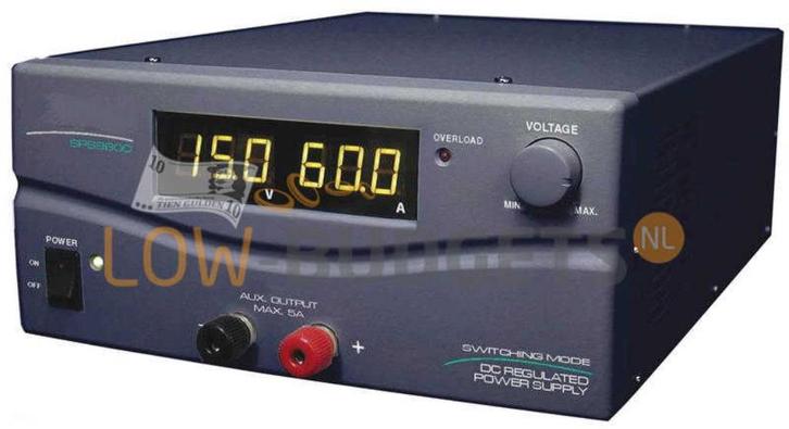 Maas SPS-9600 Schakelvoeding 60A Instelbaar 1-15V, Auto diversen, Overige Auto diversen, Verzenden