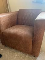 Cognac Loungechair / Accentstoel, Ophalen of Verzenden, Gebruikt, Leer, 75 tot 100 cm