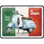 Vespa scooter since 1946 relief reclamebord van metaal deco, Reclamebord, Info@deconoord.nl, Verzenden, Deco Noord