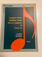 Skrjabin Complete Works II Preludes Piano, Muziek en Instrumenten, Bladmuziek, Klassiek, Ophalen of Verzenden, Zo goed als nieuw