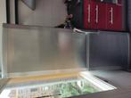 Beko koelkast+vriezer, grijs/metal kleur, Ophalen, Gebruikt, 45 tot 60 cm, 160 cm of meer