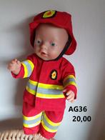 Poppenkleertjes baby born. Brandweerpak. Opbrengst KiKa., Ophalen, Nieuw, Barbie