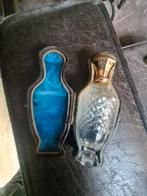 Antiek parfumflesje met gouden dop., Antiek en Kunst, Antiek | Goud en Zilver, Ophalen of Verzenden