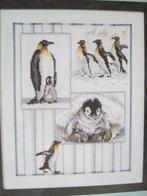 Borduurpatroon  Pinguin merklap  nr 9655, Verzenden, Nieuw, Handborduren, Patroon