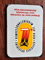 Emaille bord middenstands handelsonderwijs langcat bussum, Ophalen, Gebruikt, Reclamebord