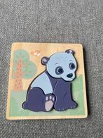 Houten Panda Puzzel, 2 tot 4 jaar, Gebruikt, Ophalen of Verzenden, Van hout