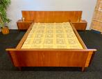 Vintage WeBe Teefffelen retro bed nachtkastjes jaren 60 teak, Ophalen, Midcentury retro vintage sixties bed ledikant dutch design