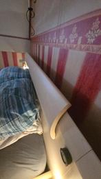 Twee persoons bed 160x200cm incl nachtkastjes & spiraalbodem, Ophalen, Gebruikt, Bruin, Modern landelijk