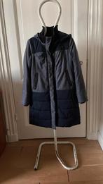 winterjas met capuchon maat M, grijs met donkerblauw, Kleding | Dames, Maat 38/40 (M), Overige kleuren, Didi, Ophalen of Verzenden