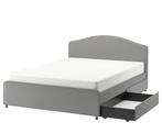 Ikea Hauga bed 90x200 met lades en lattenbodem, Huis en Inrichting, Slaapkamer | Bedden, Ophalen, 90 cm, Eenpersoons, Zo goed als nieuw