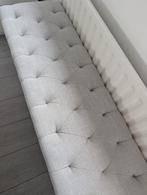 Bankje licht grijs, Eenpersoons, Zo goed als nieuw, 140 cm, 190 cm of minder