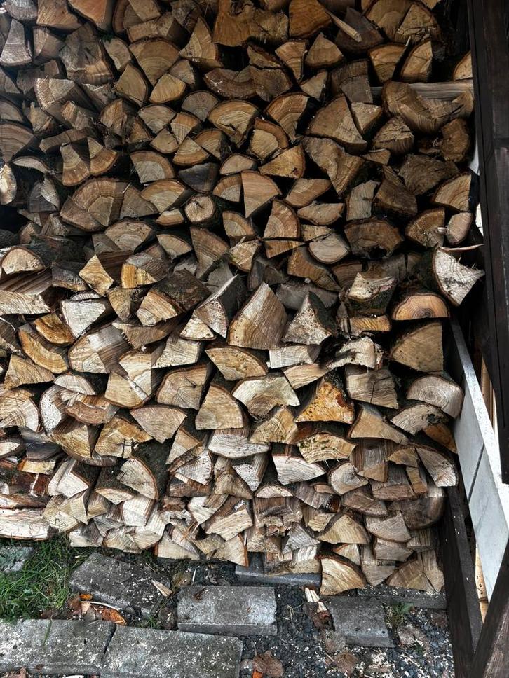 Eiken haardhout gekloofd of op stam / in blokken. 100% eik, Tuin en Terras, Haardhout, Minder dan 3 m³, Ophalen of Verzenden