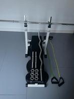 benchpress-gorillasports-gewicht-fitness-thuisgym-bankdruk, Sport en Fitness, Ophalen, Zo goed als nieuw, Krachtstation