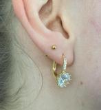 Oorbellen Swarovski kristal NIEUW goud zilver ketting parel, Sieraden, Tassen en Uiterlijk, Oorbellen, Met kristal, Hangers, Verzenden