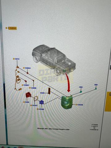 Ford Ranger (2/23-) achterlicht Rechts Origineel 2762498 beschikbaar voor biedingen