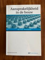 B.E. Hertstein - Aansprakelijkheid in de bouw, Ophalen of Verzenden, Zo goed als nieuw, B.E. Hertstein