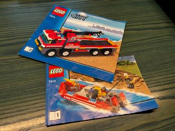 Lego City 7213 Off Road Brandweerwagen & Blus Boot beschikbaar voor biedingen