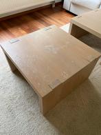 Eikenhouten Salontafel 70x70, Huis en Inrichting, Tafels | Salontafels, Ophalen, Gebruikt, 50 tot 100 cm, Minder dan 50 cm