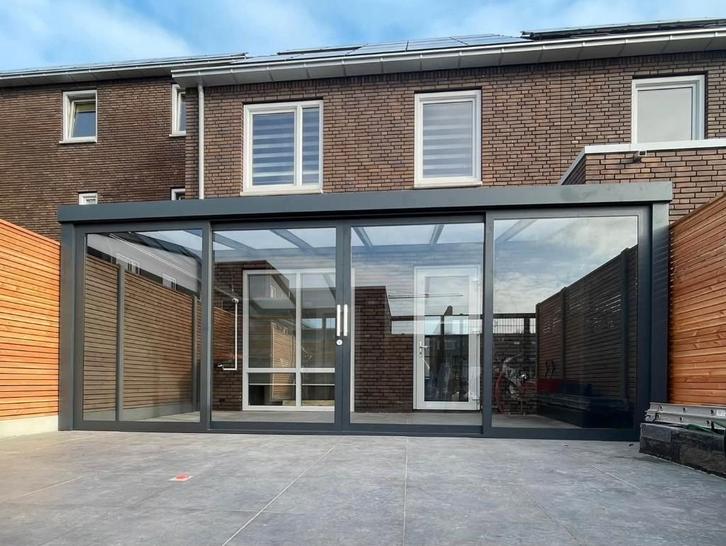 577x220 Schuifpui voor overkapping, Doe-het-zelf en Verbouw, Kozijnen en Schuifpuien, Nieuw, Schuifpui, Aluminium, 150 tot 225 cm