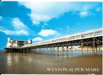 Ansichtkaart	Weston-Super-Mare (Engeland)	Grand Pier, Verzamelen, Ansichtkaarten | Buitenland, Gelopen, Engeland, Verzenden, 1980 tot heden