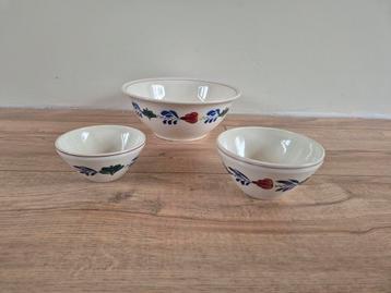 Boerenbont Kommen Set - Klein, Middel, Groot beschikbaar voor biedingen