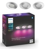 Philips Hue inbouwspot Xamento chroom 9,3cm GU10 5,7W 3 stu, Nieuw, Ophalen of Verzenden, X, Led