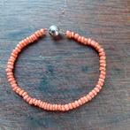antiek bloedkoraal armbandje met Zilver Slot, Sieraden, Tassen en Uiterlijk, Armbanden, Verzenden, Zo goed als nieuw, Met edelsteen